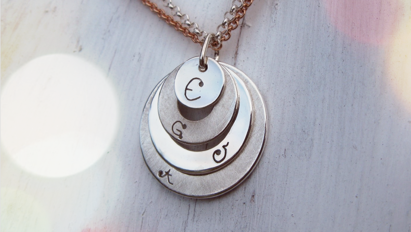 Buchstaben, individueller Schmuck, Schmuck zur Geburt, Geschenk zur Geburt, Silberschmuck, Anhänger, Buchstabenanhänger, Buchstabenschmuck,