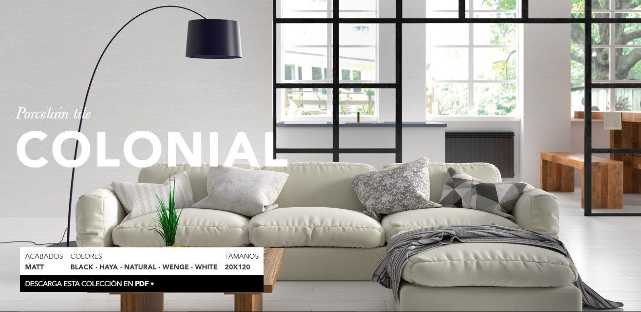 COLONIAL WHITE PORCELANICO RECTIFICADO IMITACION MADERA 20X120 A PARTIR DE € 9,50 MT2