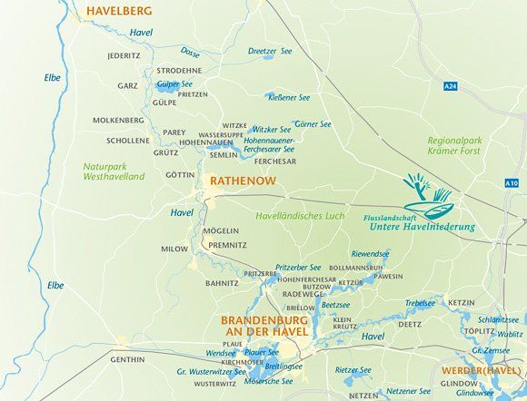 kleiner Auszug der Hotelumgebung mit nahe gelegenen Flüssen