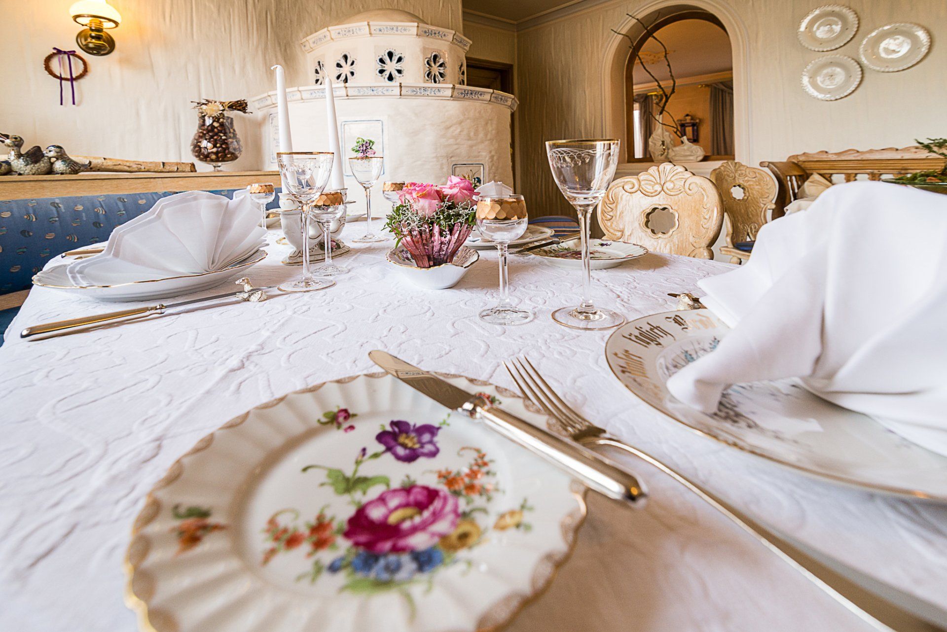 Kachelofen Sonnenhof Innenansicht