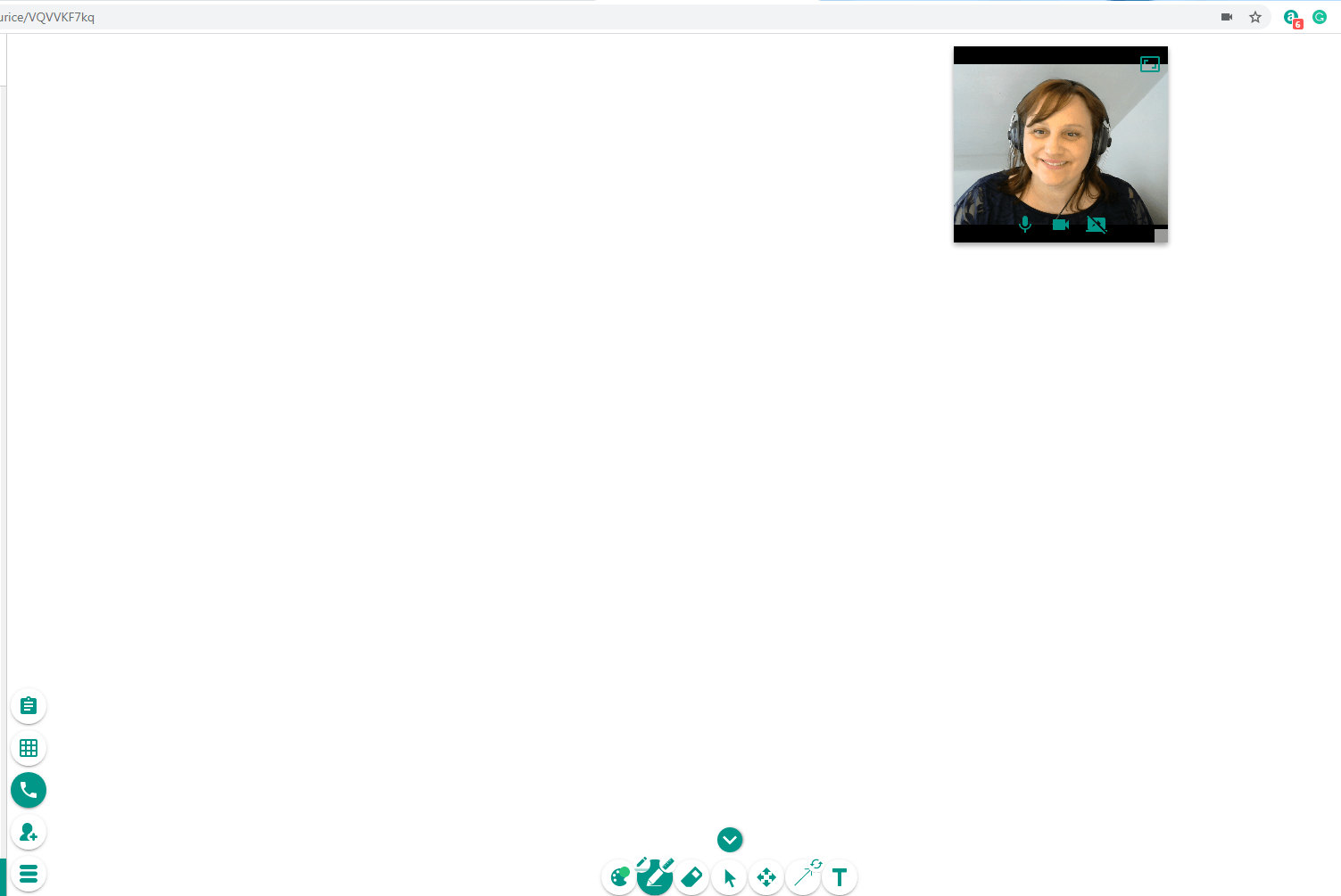 photo of online teaching board