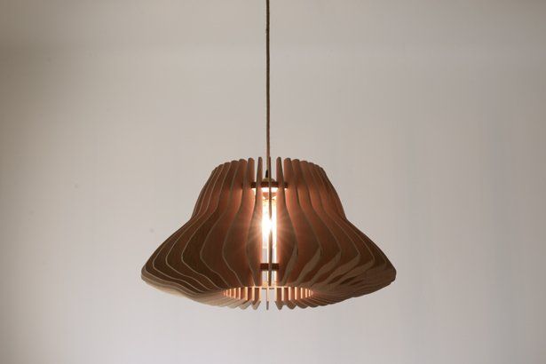 N°06 Suspension en bois ; luminaire ; éclairage ; abat-jour ; lampe