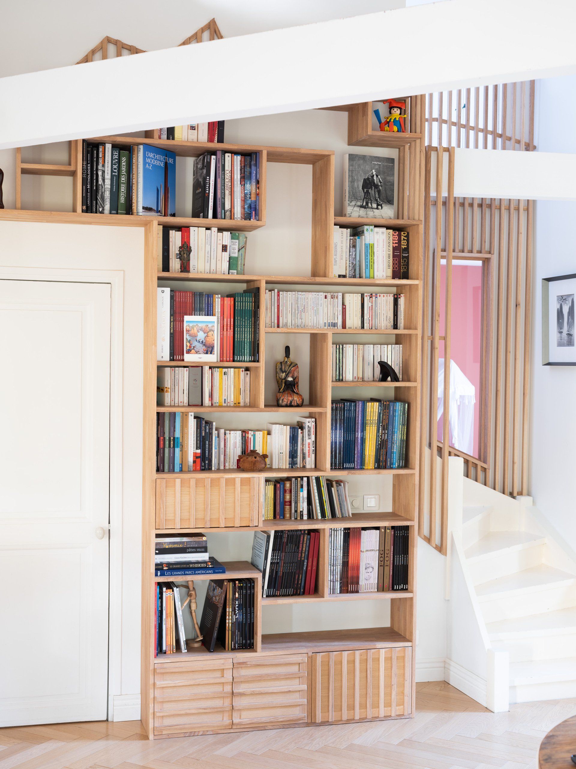 bibliothèque design et fabrication sur mesure