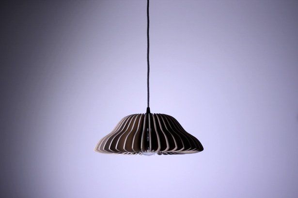 Luminaire, suspension en bois, fabrication artisanale et française, lustre