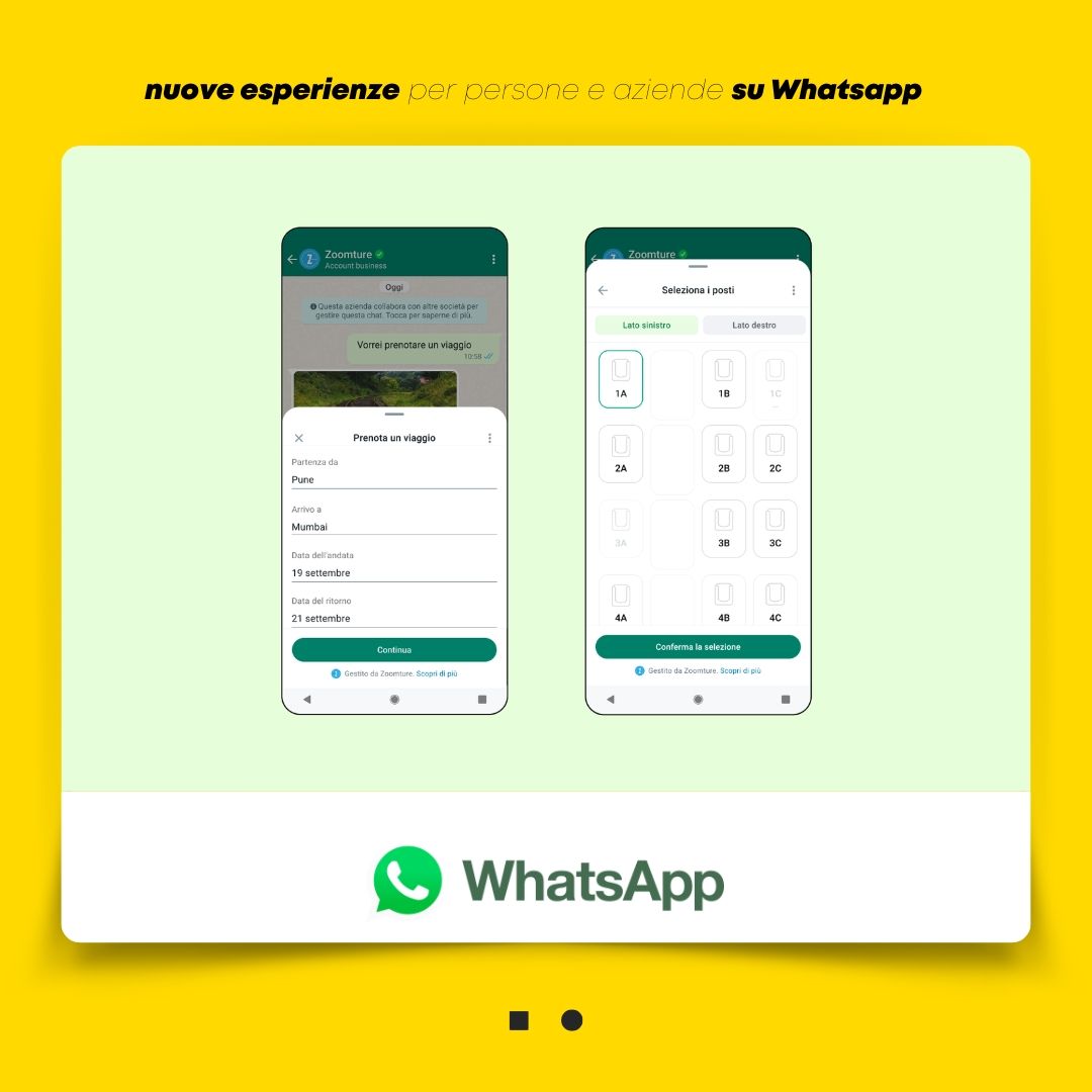 Nuove esperienze per persone e aziende su Whatsapp