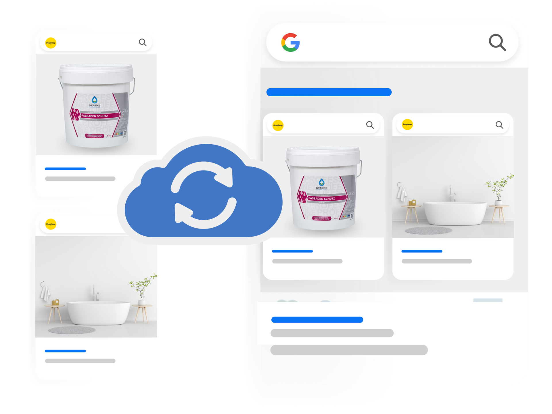 Sincronizza i tuoi prodotti su Google direttamente dalla dashboard: tutti i dati sempre sincronizzati: aggiorna gli articoli in Opsboard sfruttando la sincronizzazione automatica con Google. Posizionati sempre tra i primi risultati di ricerca: migliora il tuo posizionamento organico di ricerca fornendo dati dettagliati e aggiornati sul tuo catalogo prodotti completo in Opsboard e Stoploop Promuovi i tuoi prodotti su Google con Merchant Center