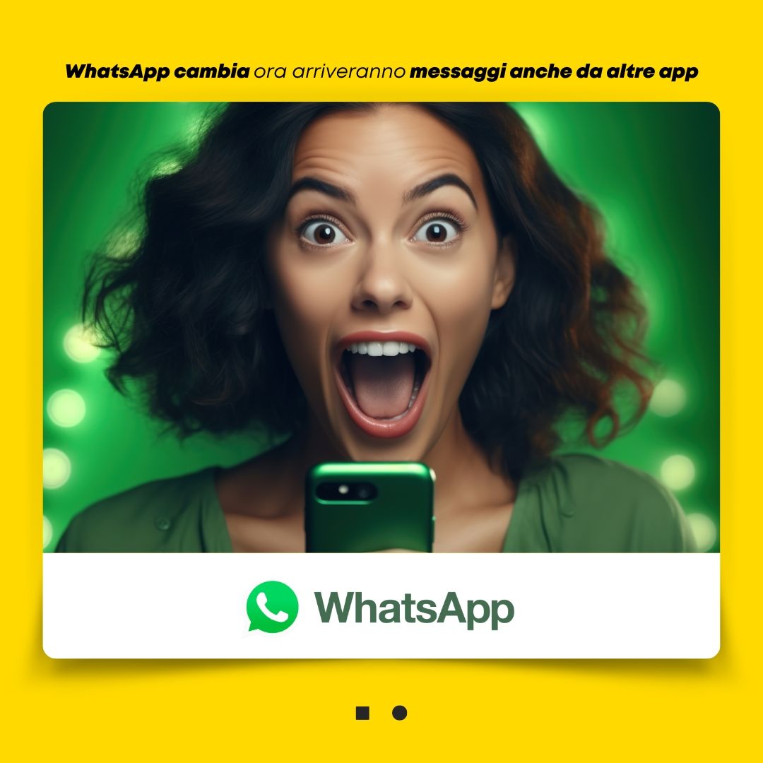 WhatsApp sta per cambiare, ora arriveranno messaggi anche da altre app: cosa succede dall’11 aprile La piattaforma di Meta deve adeguarsi alle normative europee, tra le principali novità c’è l’interoperabilità, i nuovi meccanismi di trasferimento dei dati internazionali e l’età minima per iscriversi.@stoploop