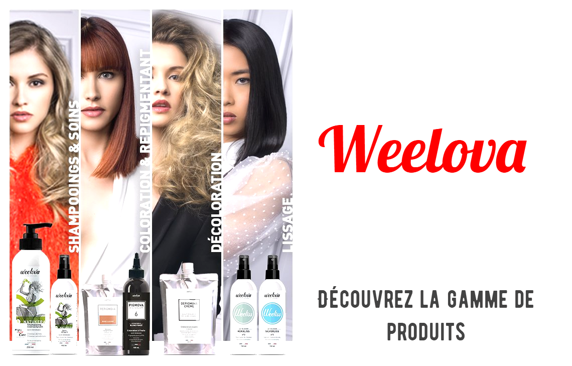 Produits en Soins Weelova - Les Ciseaux de Caro Produits en Soins pour Cheveux - Les Ciseaux de Caro