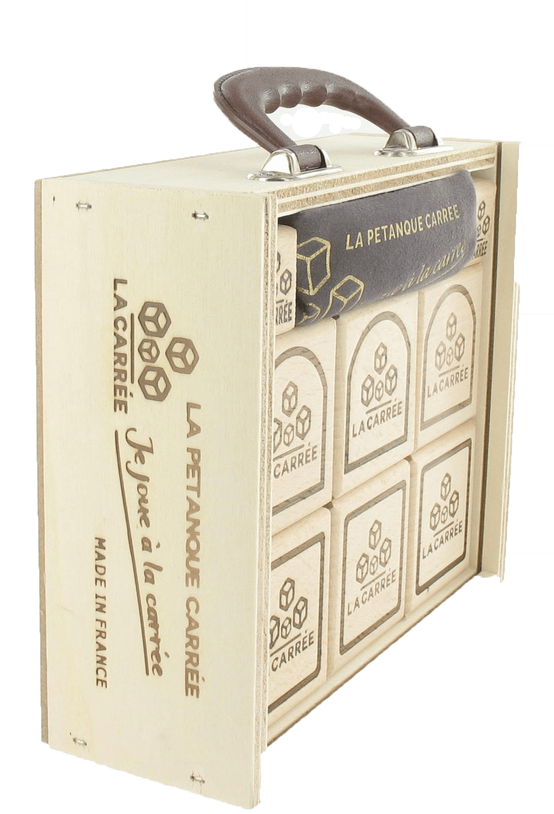 coffret 6 boules carrées jeu de 6 boules carrées