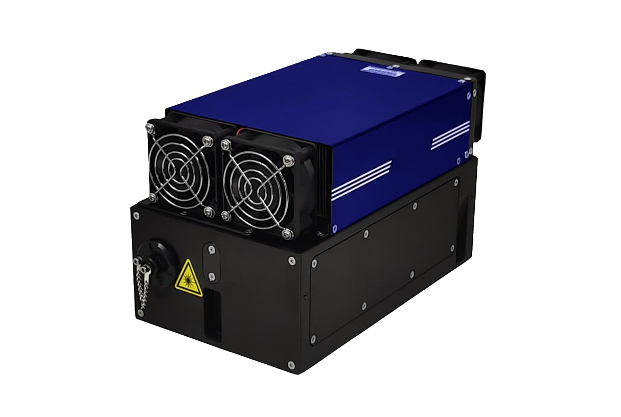 High energy solid state Q-switched laser at 532 nm