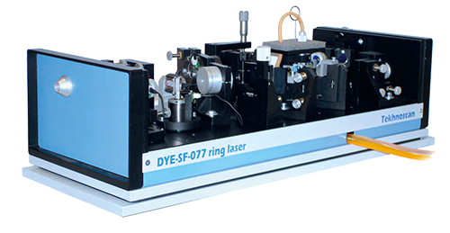 Dye laser tunable single frequency active line stabilization CW
