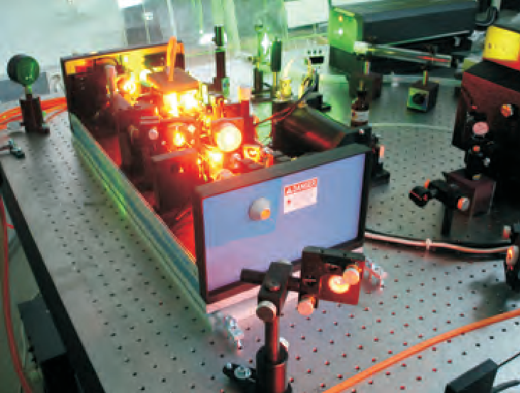 Farbstofflaser im Betrieb durchstimmbar