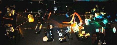 Farbstofflaser Aufbau Resonator Betrieb cavity