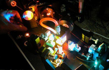 dye laser in operation construction activated