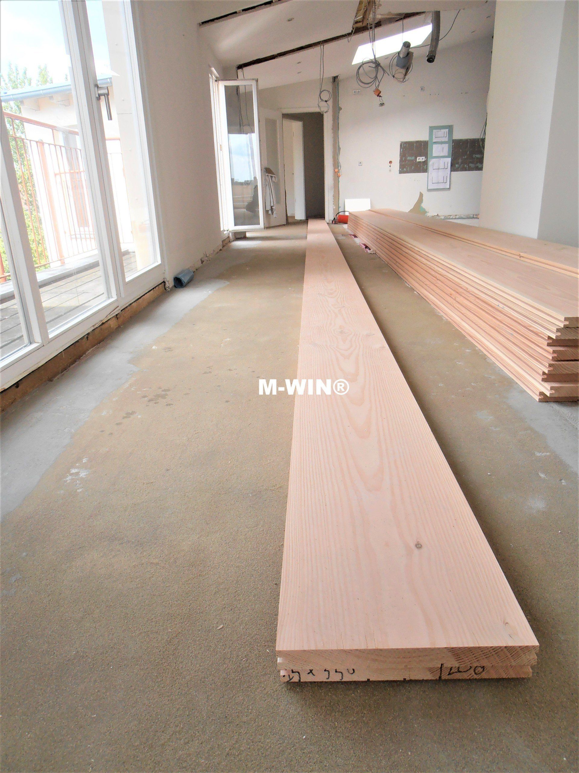 Douglasie-Schlossdielen, Massivdielen-xxl, Massive Douglasie