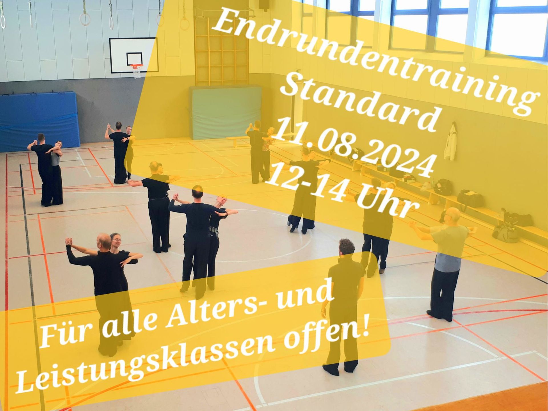 Endrundentraining Standard bei Sebstian Bartels für alle Alters und Leistungklassen am 11.08.2024 von 12-14 Uhr