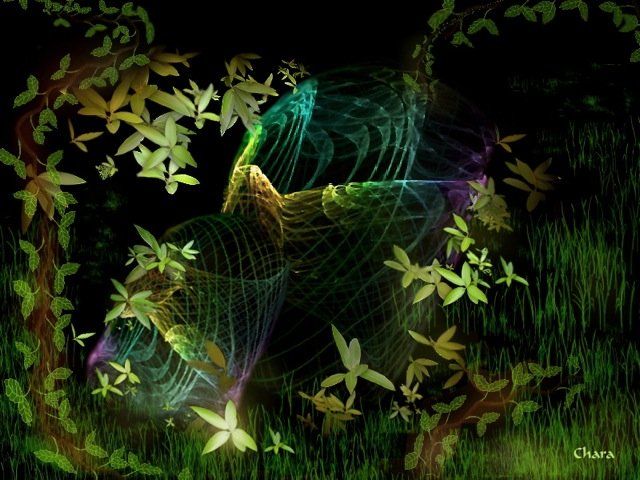 chara digital art - fractals - numeric paintings - forest 3