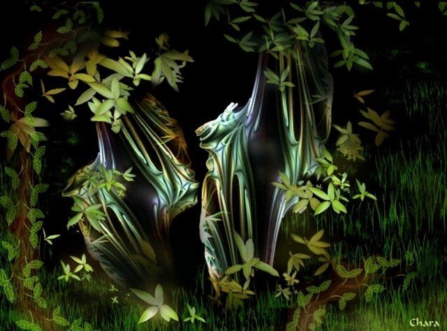 chara digital art - fractals - numeric paintings - forest 4