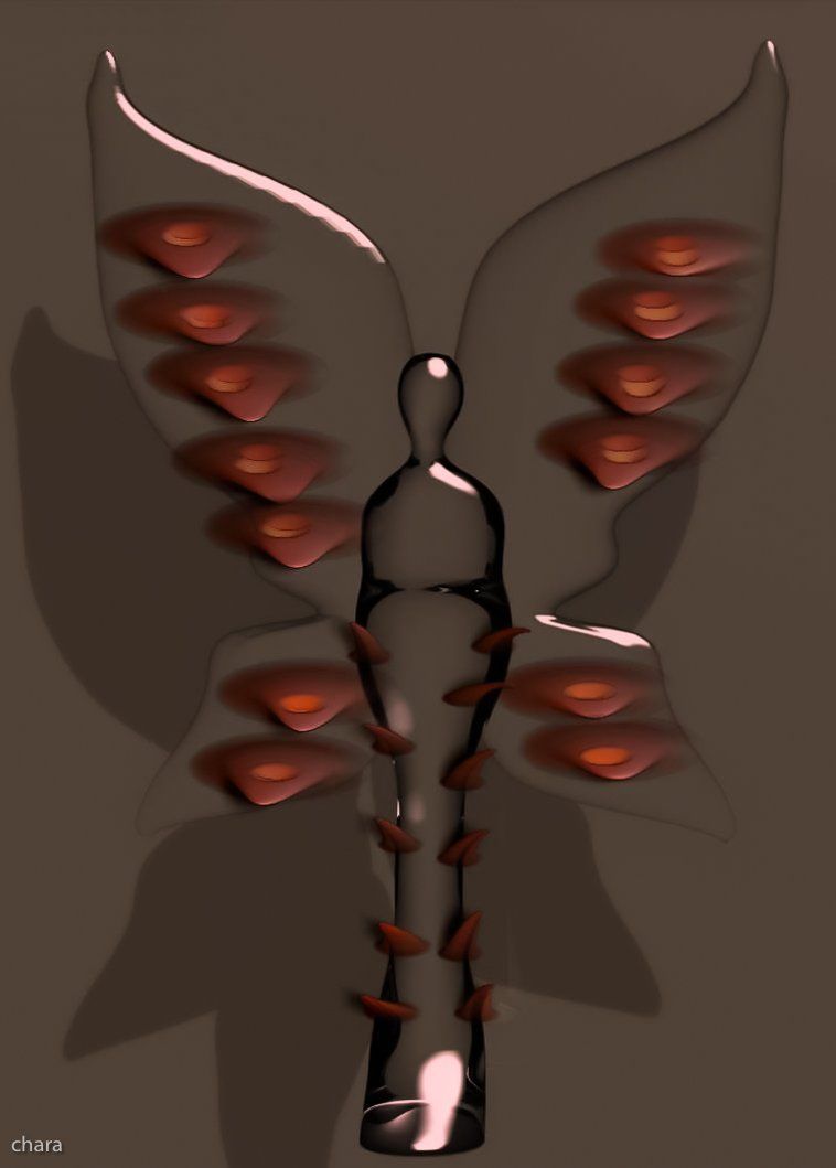 Ngel'Art - chara - 3D - Digital arts - glass material