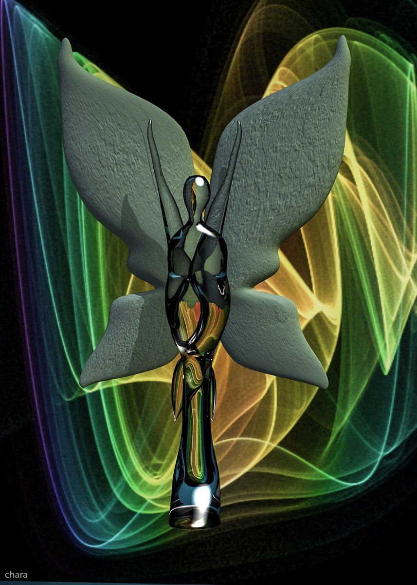 Ngel'Art - chara - 3D - Digital arts - glass and fractal