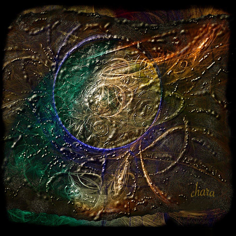 chara digital art - universe - intense life