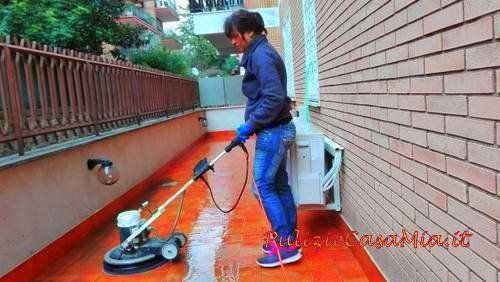 pulizie pavimenti esterni dopo ristrutturazione