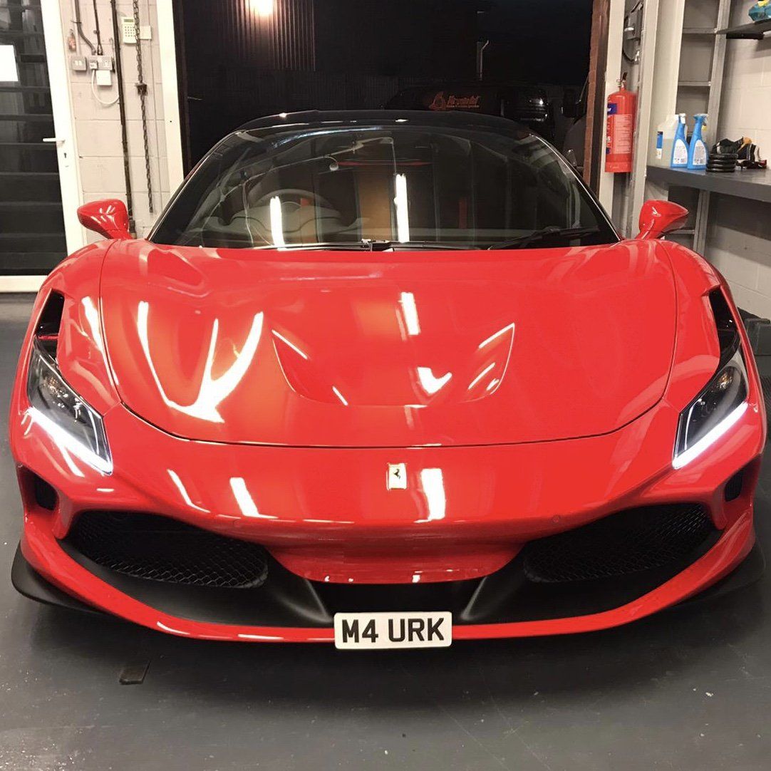 Ferrari F8 Tributo front number plate mount