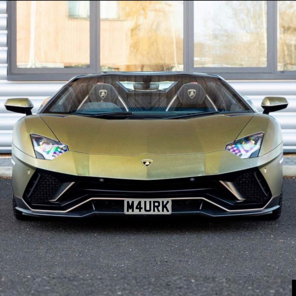 aventador ultimae no drilling front license plate