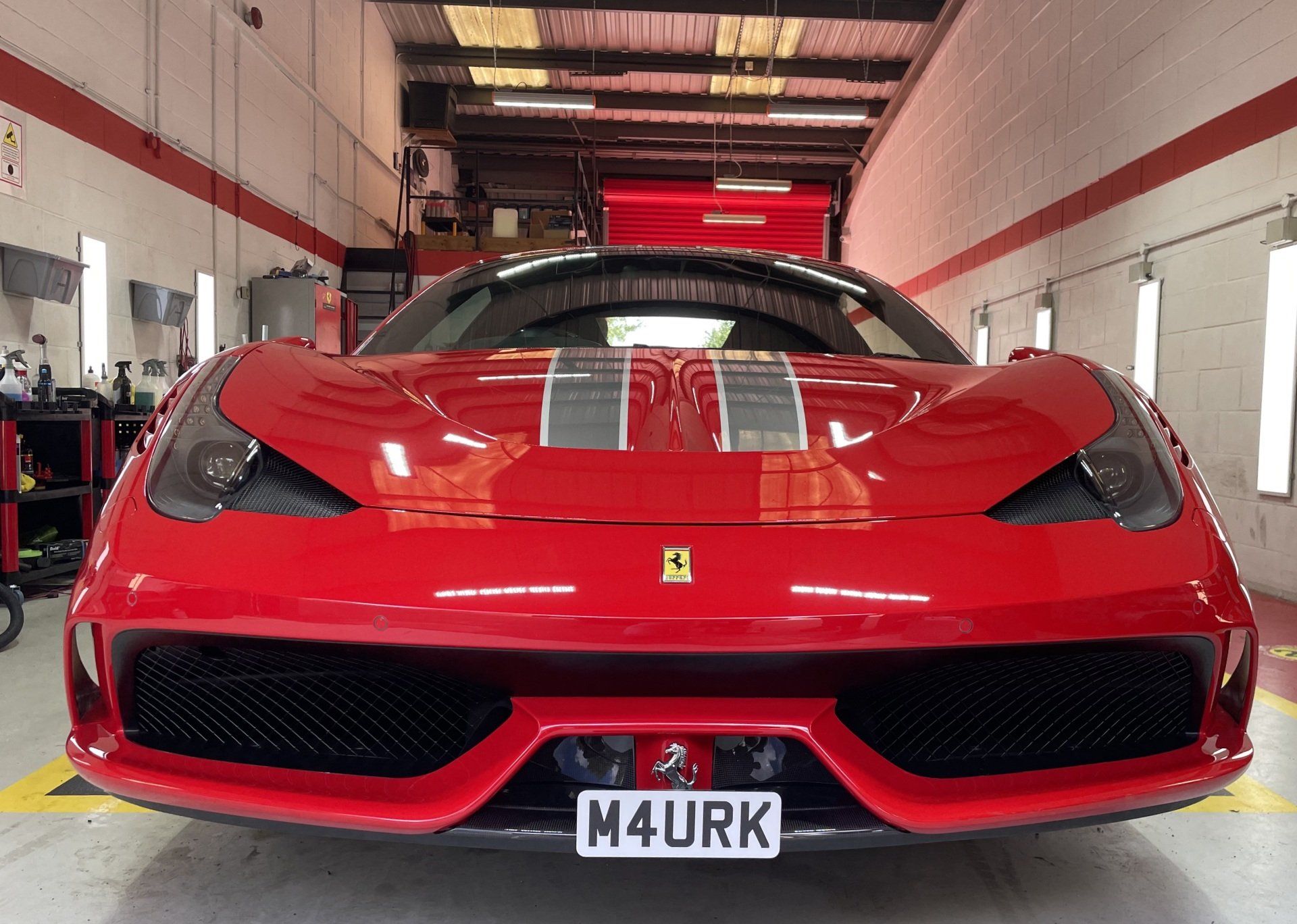 Ferrari 458 Speciale no drill front number plate