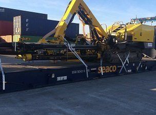 proyecto minero peru, transporte maritimo de torre de perforación, oruga