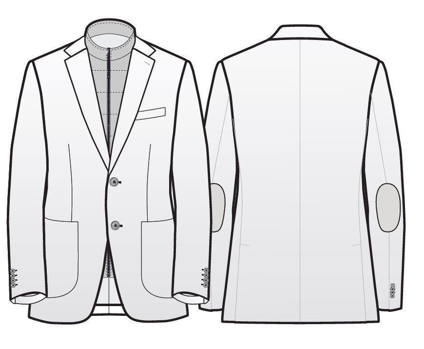 Maßkunst MAßMODE MÜNCHEN - Sakko mit Windshield nach Maß