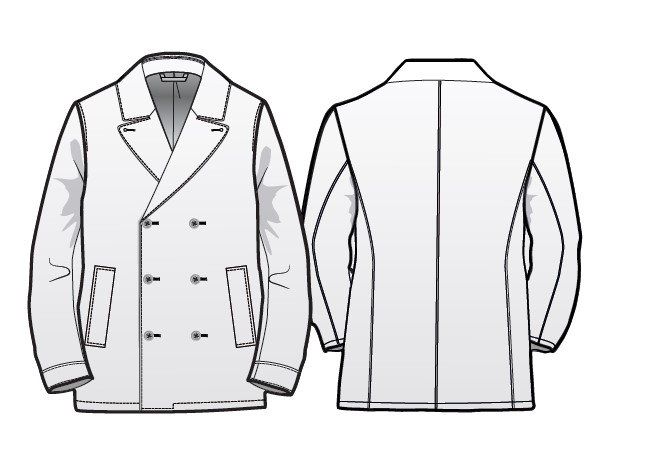 Maßkunst MAßMODE MÜNCHEN - Pea Coat nach Maß