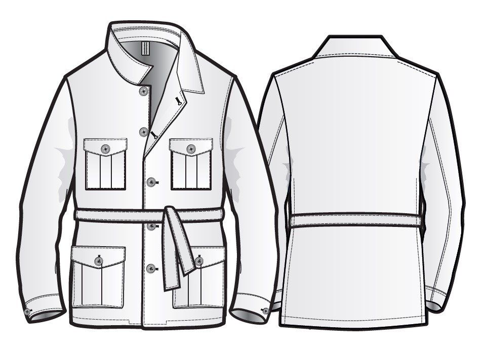 Maßkunst MAßMODE MÜNCHEN - Safari Jacket nach Maß