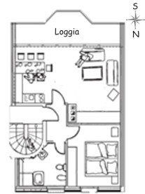 Grundriss Grundriss der Ferienwohnung