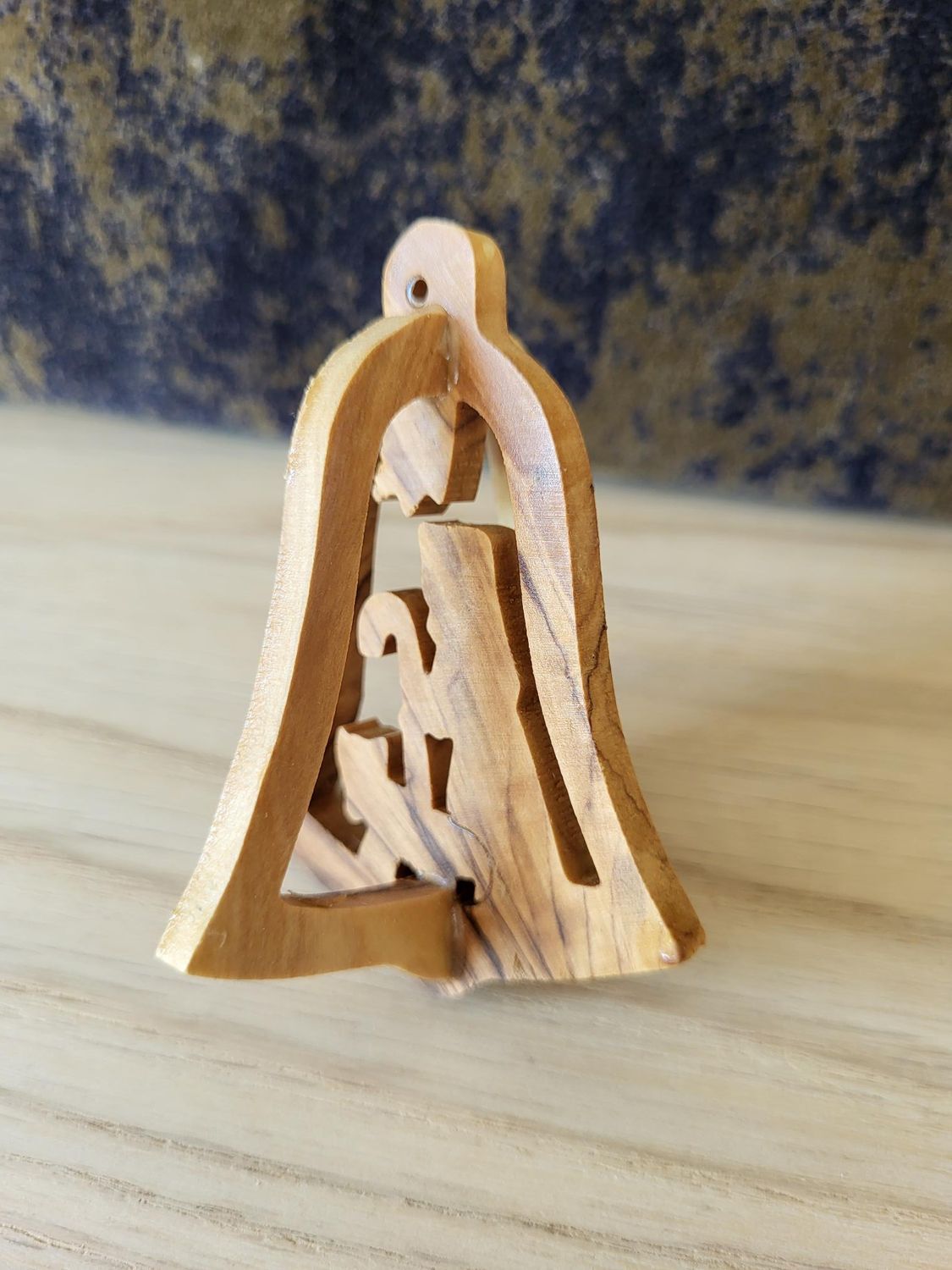 Décoration noël bois olivier Bethléem