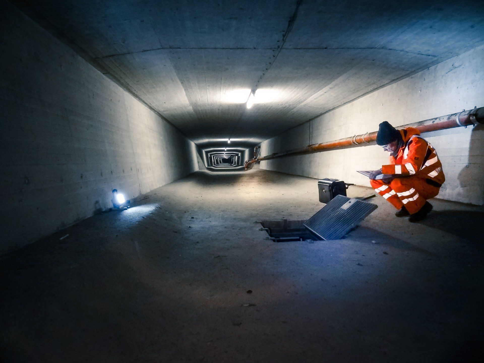Innenraum einer Brücke