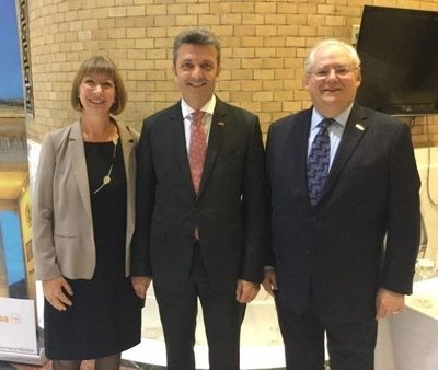 Consul General of Germany Hon. Ralf Horlemann and Mrs. Horlemann with Marc Redlich at the October 3, 2016 Day of German Unity Celebration Hon. Ralf Horlemann