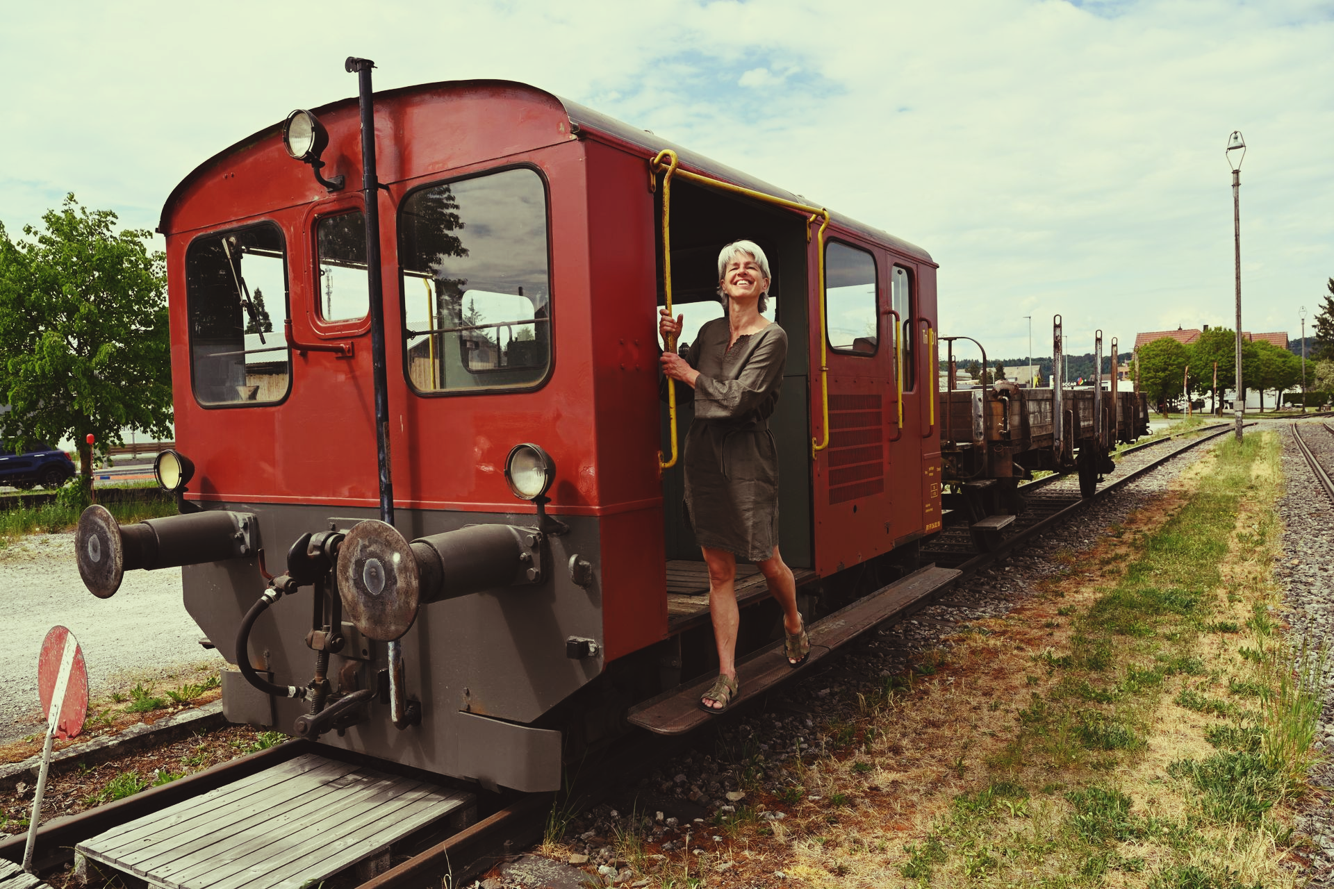 Wir waren schon auf dem Heimweg, da fiel uns ein nostalgischer Wagon vor die Füße...