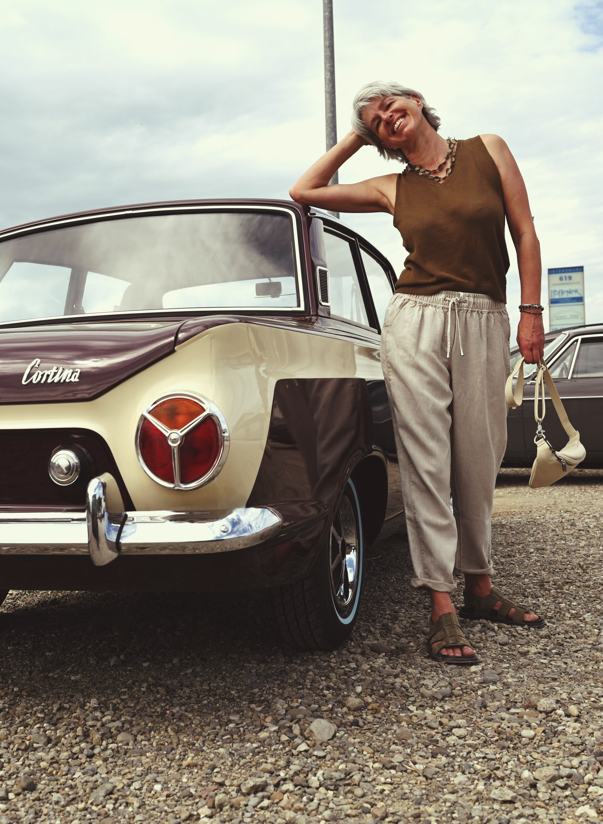 Elegantes Leinen Twinset vom spanischen Label YERSE