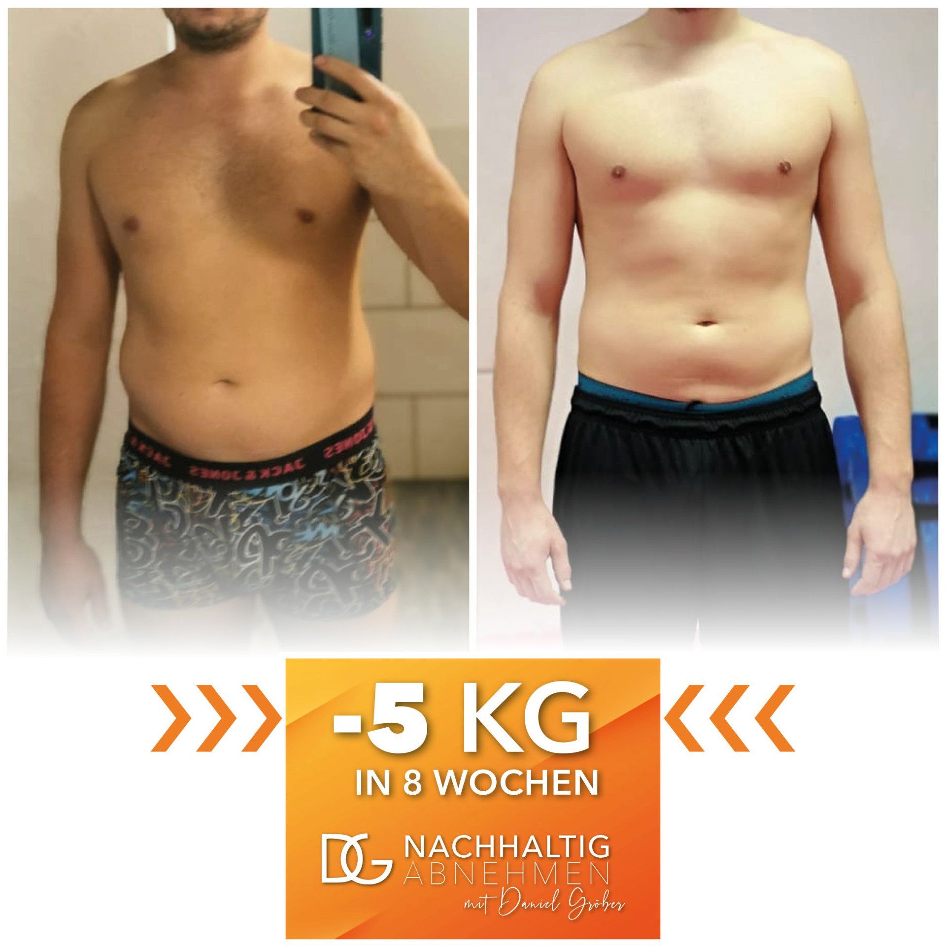 Kundenerfolg Daniel Gröber 5kg abnehmen in 8 Wochen