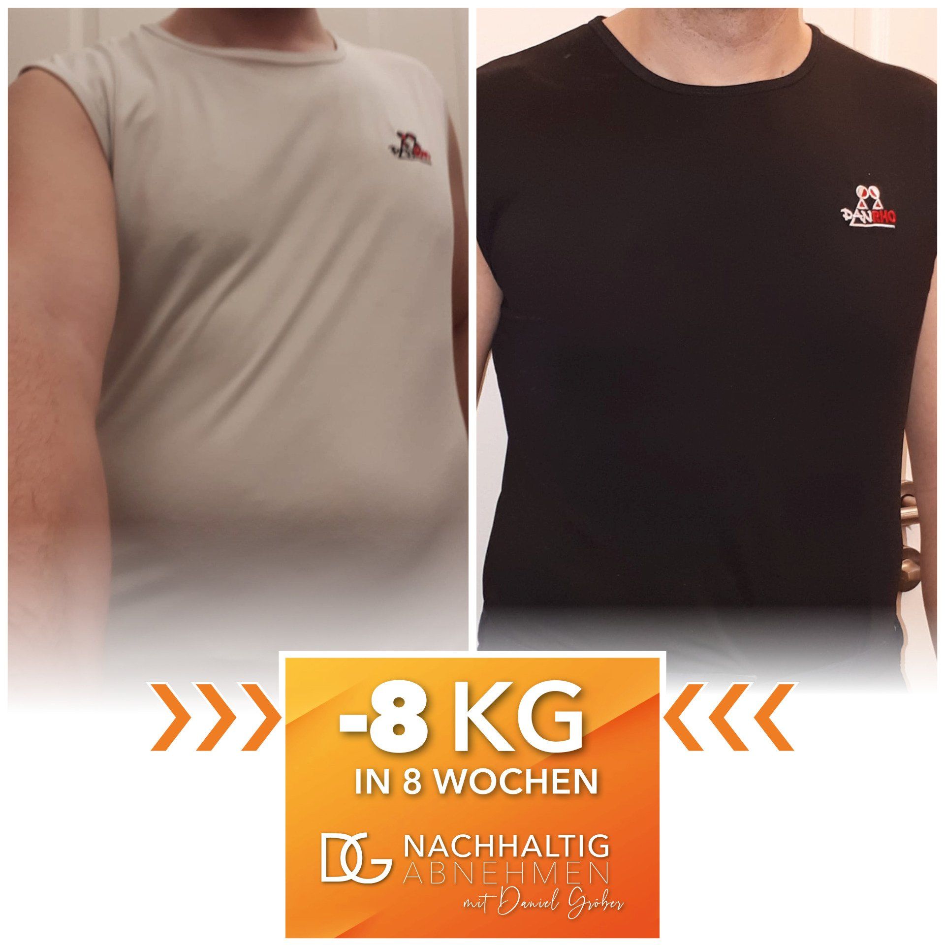 Kundenerfolg Daniel Gröber 8kg abnehmen in 8 Wochen