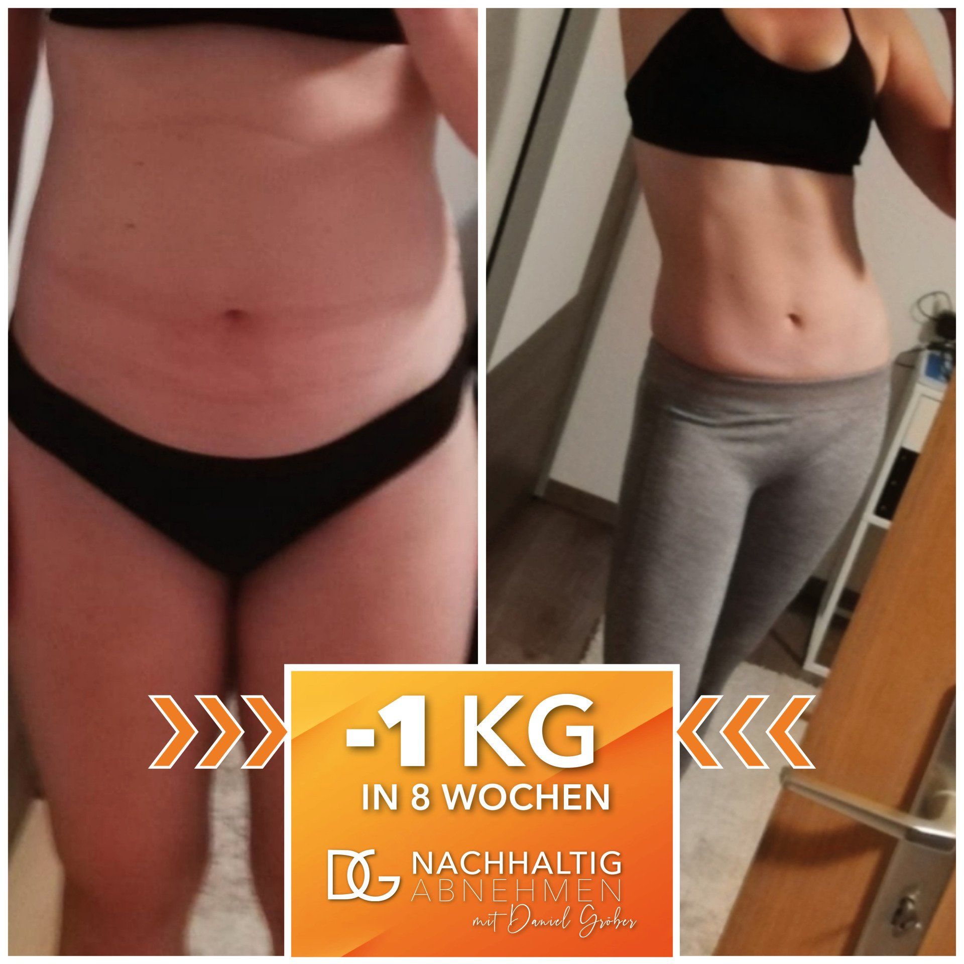 Kundenerfolg Daniel Gröber 1kg abnehmen und Muskeln aufbauen in 8 Wochen