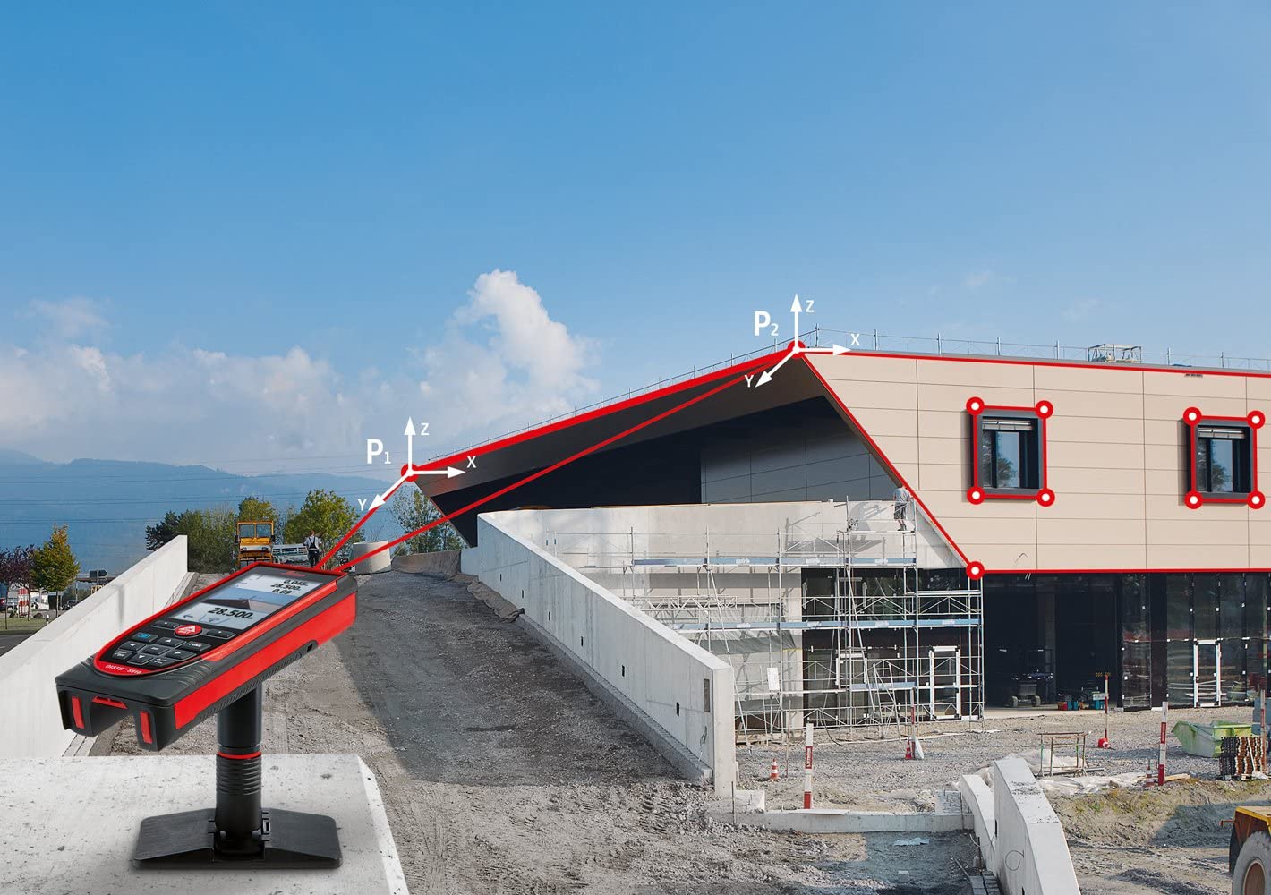 Leica Geosystems Einfach messen direkt im Bild oder punktgenau mit Laser vermessen: Digitale Aufmaßsysteme von Leica Geosystems