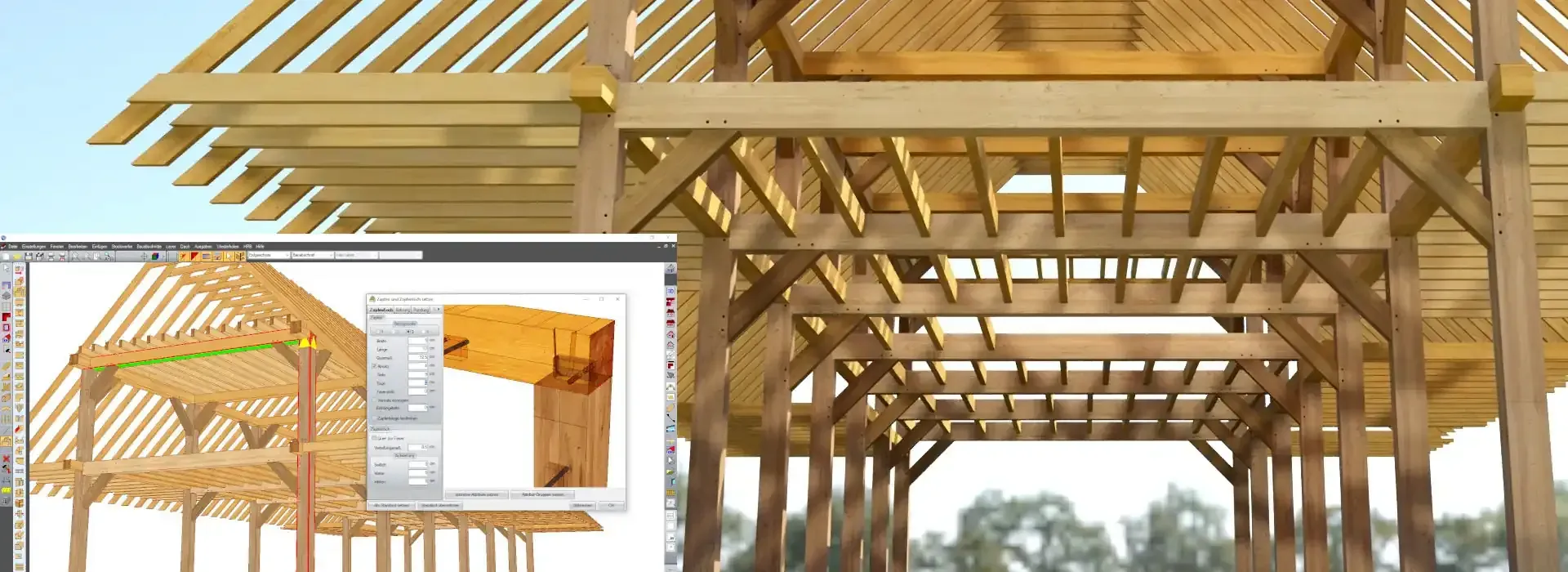 VisKon V18  - Die Profi-Komplettlösung Holzbau Abbund Konstruktionssoftware der neuesten Generation Dach - Wand - Maschine - 3D-CAD/CAM - 2D-Plan - Aufmaß  Top geeignet für: Zimmerei, Holzbaubetrieb, Ingenieurbüro, Dachdeckerbetrieb, Fertigbaufirma, Blockbaufirma, Abbundzentrum