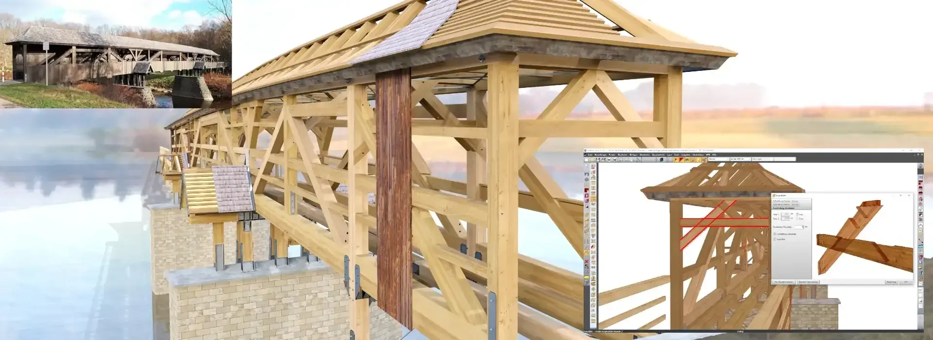 VisKon V18  - Die Profi-Komplettlösung Holzbau Abbund Konstruktionssoftware der neuesten Generation Dach - Wand - Maschine - 3D-CAD/CAM - 2D-Plan - Aufmaß  Top geeignet für: Zimmerei, Holzbaubetrieb, Ingenieurbüro, Dachdeckerbetrieb, Fertigbaufirma, Blockbaufirma, Abbundzentrum