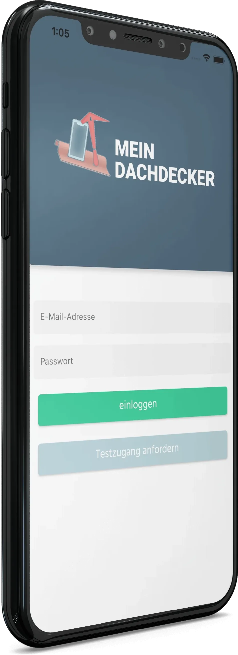 MeinDachdecker-App Digitale Zeiterfassung und Baustellendokumentation mit Einsatzplanung und Baustellen-Chat. Die innovative App für die einfach und schnelle Zeiterfassung für Dachdecker und Zimmerer