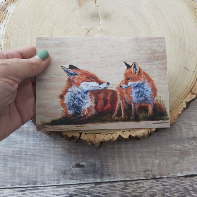 Fox greeting card