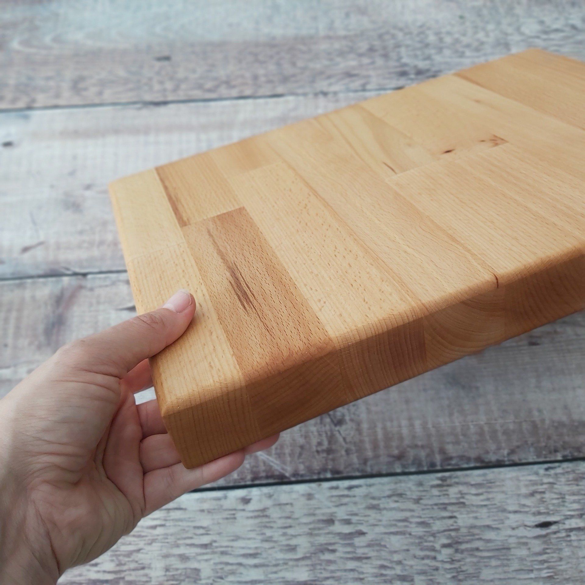 Chunky beech chopping board