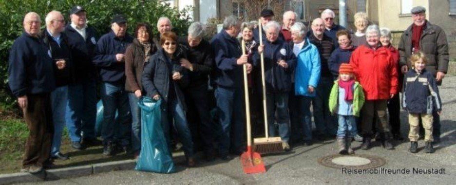Unsere Reinigungs Aktion am Stellplatz Neustadt