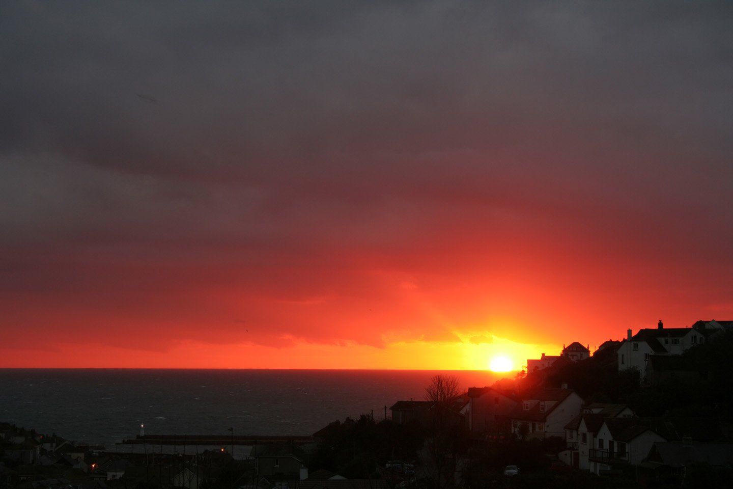 Mevagissey sunrise Cornwall in photo gallery by L A Kent author of Silent Gull